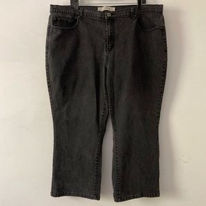Venezia Stretch Bootcut Jeans, Black Size 26Petite